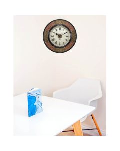Red and copper designed wall clock - Artypillar