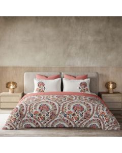 D'Decor Double Bedsheet with 2 Pillow Covers - AMBROSIA STAR WHITE - EM201 (Pack of 1)