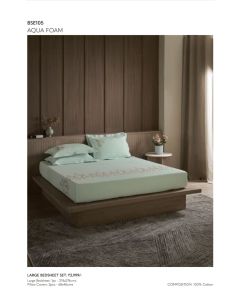 D'Decor Large Bedsheet with 2 Pillow Covers - AQUAFOAM- BSE105 (Pack of 1)