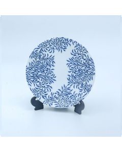 Blue Leaf Bread & Butter Plate