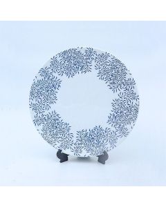 Blue Leaf Dinner Plate