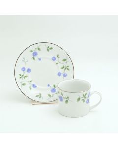 Blue Rose Tea Cup & Saucer