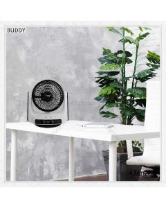 Buddy – Compact table fan with 3D oscillation, eco feature and Remote Control from Smart Series