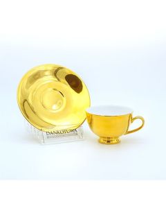 Fully Gold Tea Cup & Saucer
