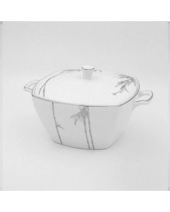 Bamboo Silver Casserole