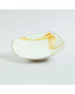 Fancy Wave Gold Cereal Bowl