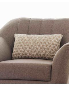 Geometric Cotton Knitted Decorative Stone & Natural Color 12 x 20 Inches Cushion/Pillow Covers