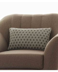 Geometric Cotton Knitted Decorative Fossil & Natural Color 12 x 20 Inches Cushion/Pillow Covers