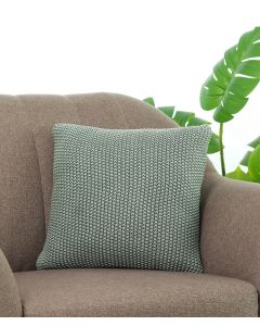 Knitted Purl Ryegrass Cotton Knitted Decorative 16 X 16 Inches Cushion Cover