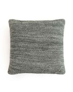 Moss Knit Cotton Knitted Decorative Honeydew & Natural Color 22 x 22 Inches Cushion Cover