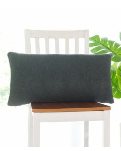 Sofie Plain Knit Cotton Knitted Decorative Honeydew Color 14 x 27 Inches Pillow Cover