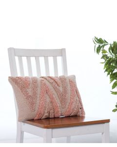 Arrowhead Cotton Knitted Decorative Blush Pink & Natural Color 12 x 20 Inches Pillow Covers