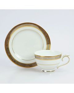 Golden Platinum Tea Cup & Saucer