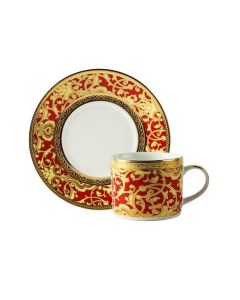 Nuptial Red Tea Cup & Saucer