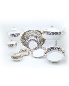 Doris Grey 93 Pieces Dinner Set