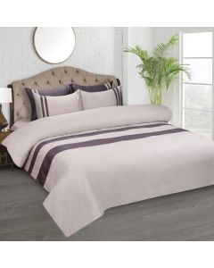 600 TC French Home Bedding - King Size Bedsheet 2.74mtr. X 2.74 Mtr. & 2 Pillow Cover 45cm X 68cm - Smoke 2