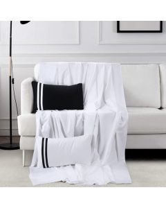 600 TC French Home Bedding - King Size Bedsheet 2.74mtr. X 2.74 Mtr. & 2 Pillow Cover 45cm X 68cm - White