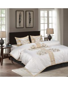 Raw Silk Wedding Set - white