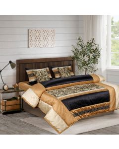 Raw Silk Wedding Set - black