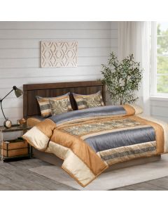 Raw Silk Wedding Set - grey