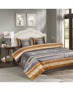 Raw Silk Wedding Set - grey