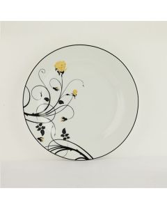 Black Rose Dinner Plate