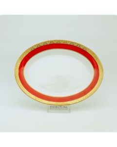 Nuptial Red Platter 14''