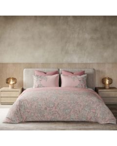 D'Decor Double Bedsheet with 2 Pillow Covers - Primary Collection -GRACIE - EM199 - PINK NECTAR (Pack of 1)