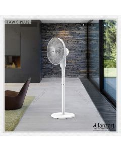 Hawk Plus – 54” pedestal 2-in-1 convertible fan with 360 degree oscillation, eco feature and Remote Control from Smart Series