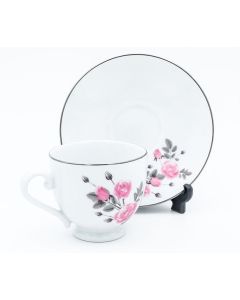 June Rose Tea Cup and Saucer