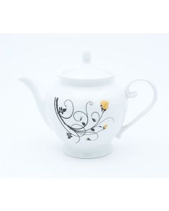 Black Rose Tea Pot