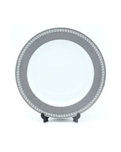 Black Lace Dinner Plate