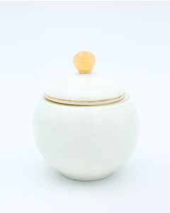 Ivory Gold Handle Sugar Bowl