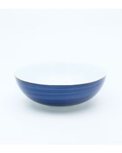 Spiral Galaxy Blue Large Salad Bowl