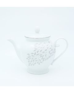 Silver Leaf Tea Pot