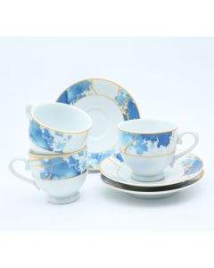 Mid Night Majesty Tea Cup and Saucer