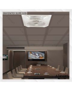 Invento Slim LED – 220 mm recessed ceiling fan with LED and Remote control for tiled ceiling