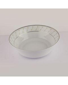 Grey Flower Large Salad Bowl