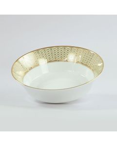 Jewel Cream Large Salad Bowl