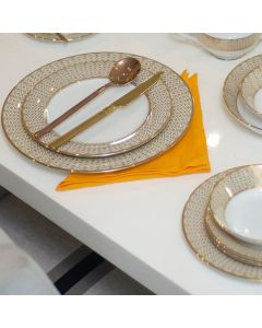 Jewel Cream 21 Pieces Dinner Set