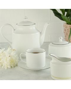 Cherry Platinum 17 Pieces Tea Set