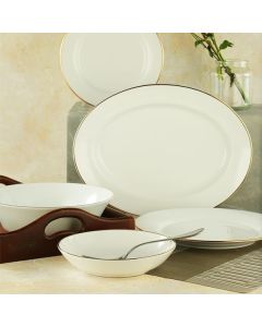 Cherry Gold 21 Pieces Dinner Set