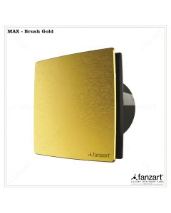 Max 6” Brush Gold- Ventilating Premium Exhaust Fan with Ultra Silent Technology