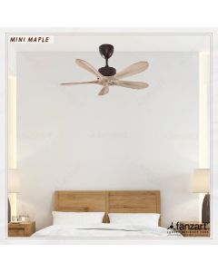 Mini Maple- 36″ Contemporary fan with 5 x Customisable Natural Wood blades, AC motor, Summer-Winter feature