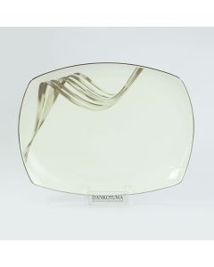 Fancy Wave Platinum Platter 14''