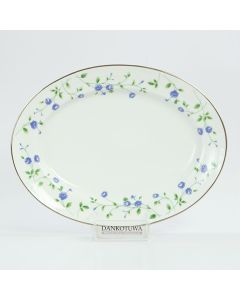 Blue Rose Platter 14''
