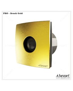 Pro 6” Brush Gold- Ventilating Premium Exhaust Fan with Ultra Silent Technology