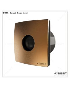 Pro 6” Brush Rose Gold- Ventilating Premium Exhaust Fan with Ultra Silent Technology