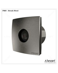  Pro 6” Brush Steel- Ventilating Premium Exhaust Fan with Ultra Silent Technology