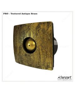 Pro 6” Textured Antique Brass- Ventilating Premium Exhaust Fan with Ultra Silent Technology